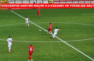 DÜZCESPOR KENDİ EVİNDE RAHAT NEFES ALDI