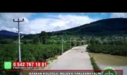 CUMAYERİ-AVLAYAN BAĞLANTI YOLU KAPANDI