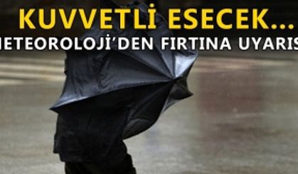 METEOROLOJİDEN FIRTINA UYARISI