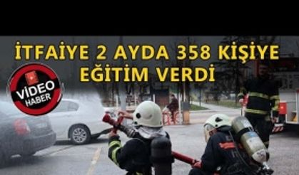 İTFAİYE YANGIN MÜDAHALE EĞİTİMLERİNİ SÜRDÜRÜYOR