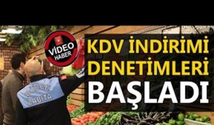 KDV İNDİRİMİ DENETİMLERİ BAŞLADI