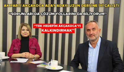 AK PARTİ AKÇAKOCA ADAY ADAYI UZUN DERSİNE İYİ ÇALIŞTI