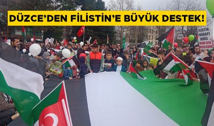 DÜZCE’DEN FİLİSTİN’E BÜYÜK DESTEK!