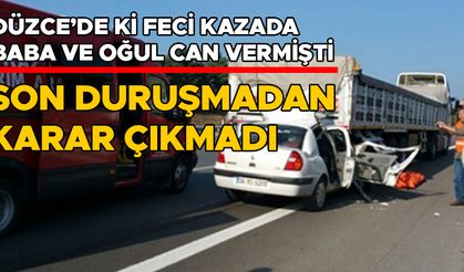 DÜZCE’DE Kİ FECİ KAZADA BABA VE OĞUL CAN VERMİŞTİ