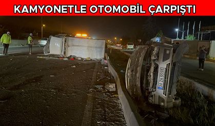 KAMYONETLE OTOMOBİL ÇARPIŞTI