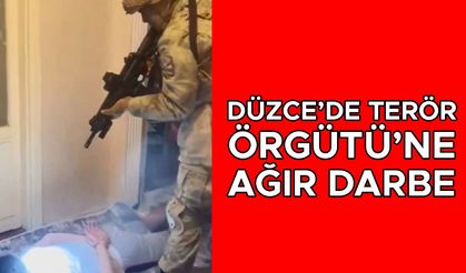 DÜZCE’DE TERÖR ÖRGÜTÜ’NE AĞIR DARBE