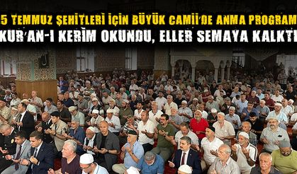 ŞEHİTLER DUALARLA ANILDI