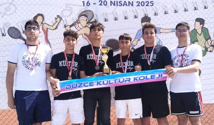 TENİSTE TÜRKİYE ÜÇÜNCÜSÜYÜZ