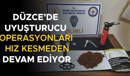 ÇİLİMLİ İLÇESİNDE DÜZENLENEN OPERASYONDA 4 SATICI GÖZALTINA ALINDI