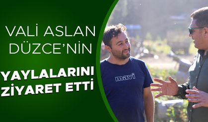 VATANDAŞLARLA SOHBET EDEN ASLAN’DAN “DOĞAYI KORUYUN” MESAJI