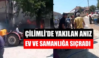 KÖYLÜLER YANGINI SÖNDÜRMEK İÇİN SEFERBER OLDU