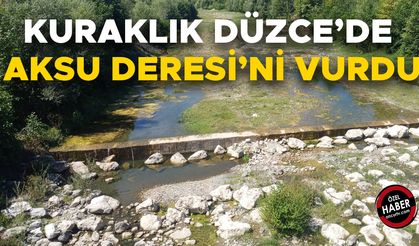 AKSU DERESİ'NİN SULARI ÇEKİLDİ