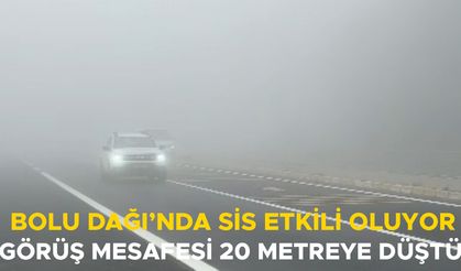 POLİS VE TABELALARDAN SÜRÜCÜLERE SİS UYARISI