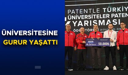 GELİŞTİRDİĞİ SİSTEM ÖDÜLE LAYIK GÖRÜLDÜ