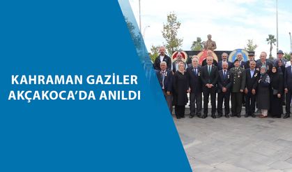 AKÇAKOCA’DA 19 EYLÜL GAZİLER GÜNÜ TÖRENİ