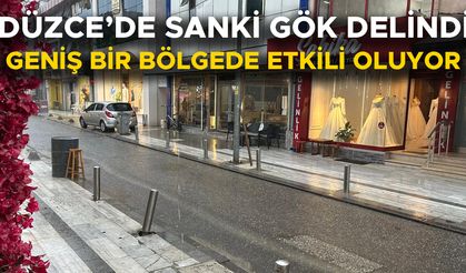 AYLARDIR BEKLENEN SAĞANAK YAĞIŞ ETKİSİNİ SÜRDÜRÜYOR