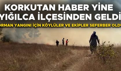 YANGIN HAVADAN VE KARADAN YÜRÜTÜLEN ÇALIŞMALARLA KONTROL ALTINA ALINDI