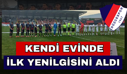 DÜZCESPOR, KENDİ SAHASINDA İLK MAĞLUBİYETİNİ ALDI
