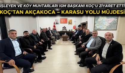 “AKÇAKOCA – KARASU YOLU’NDA ÇALIŞMALARA 2026’DA BAŞLANACAK”