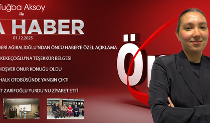 1 ARALIK 2025 ÖNCÜ ANA HABER