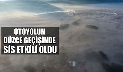 KENTİN ÜZERİNİ KAPLAYAN SİS BULUTU HAVADAN GÖRÜNTÜLENDİ