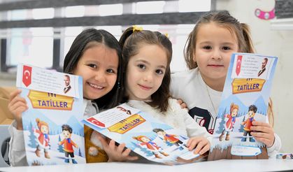 DÜZCE'DE KARNE GÜNÜ HEYECANI