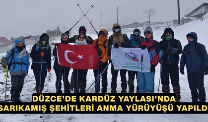 1830 RAKIMLI ZİRVEDE SARIKAMIŞ ŞEHİTLERİ İÇİN ANLAMLI ETKİNLİK