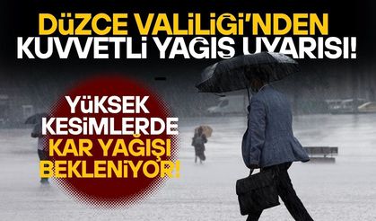 VALİLİKTEN DÜZCELİLERE UYARI