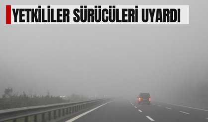 TEM OTOYOLU DÜZCE GEÇİŞİNDE YOĞUN SİS ETKİLİ OLUYOR