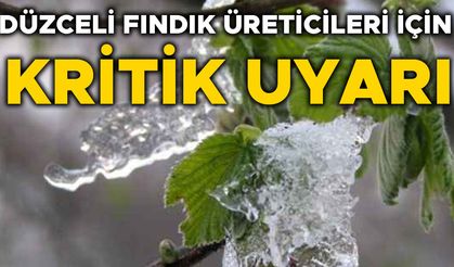 O BÖLGELERDE ZİRAİ DON RİSKİ DEVAM EDİYOR…