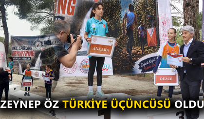 ZEYNEP ÖZ TÜRKİYE ÜÇÜNCÜSÜ OLDU