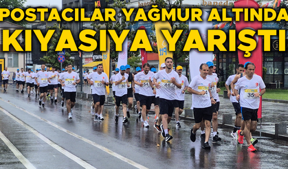 POSTACI YÜRÜYÜŞÜ TÜRKİYE FİNALLERİ SAĞANAK YAĞIŞ ALTINDA YAPILDI