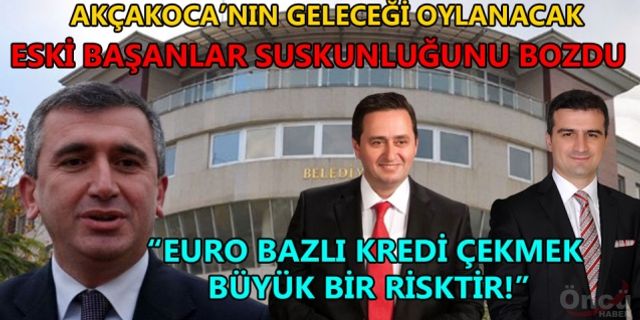 ALBAYRAK: “AKÇAKOCA’NIN GELECEĞİ İPOTEK ALTINA ALINACAK”