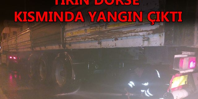 SÜRÜCÜ İTFAİYE EKİPLERİNDEN YARDIM İSTEDİ