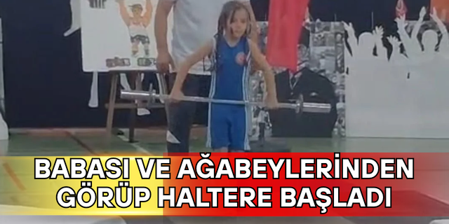 MİNİK SPORCU YETENEĞİYLE DİKKAT ÇEKİYOR