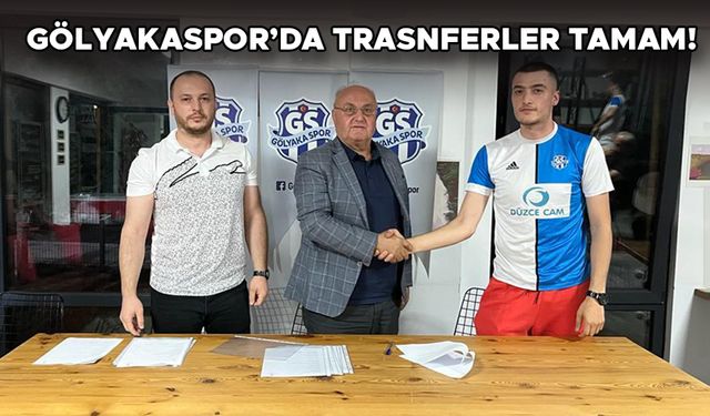 GÖLYAKASPOR 13 FUTBOLCUYLA SÖZLEŞME İMZALADI