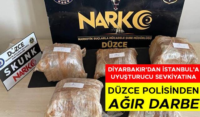 8 KİLO UYUŞTURUCU DÜZCE EMNİYETİNCE YAKALANDI