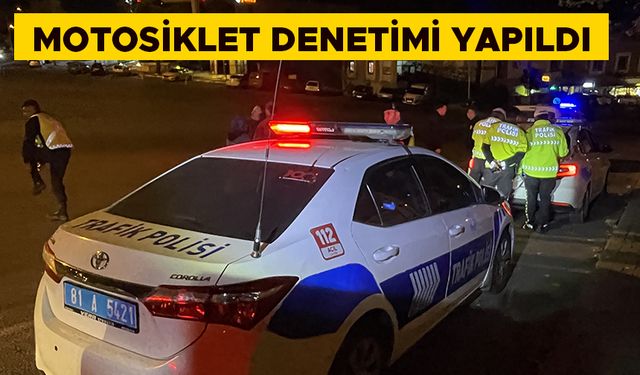 321 MOTOSİKLETİ DURDURDULAR