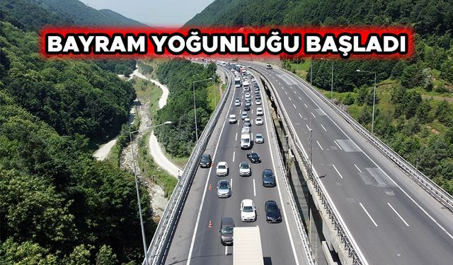 TEM OTOYOLUNDA YOĞUN  TRAFİK