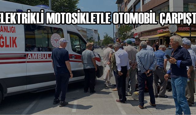 MOTOSİKLETTE BULUNAN 2 KİŞİ YARALANDI