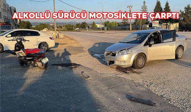 MOTOSİKLET SÜRÜCÜSÜ YARALANDI