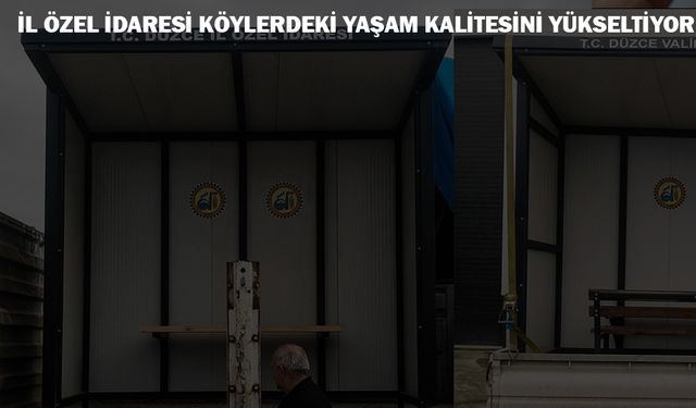 77 ADET DURAK VE 245 BANK KÖYLERE TESLİM EDİLDİ