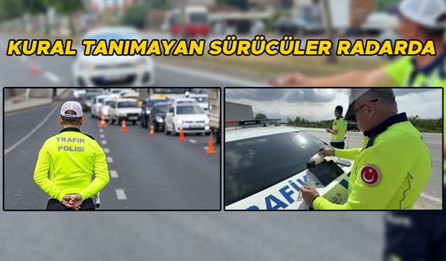 DÜZCE’DE ÇOK SAYIDA SÜRÜCÜYE CEZA KESİLDİ