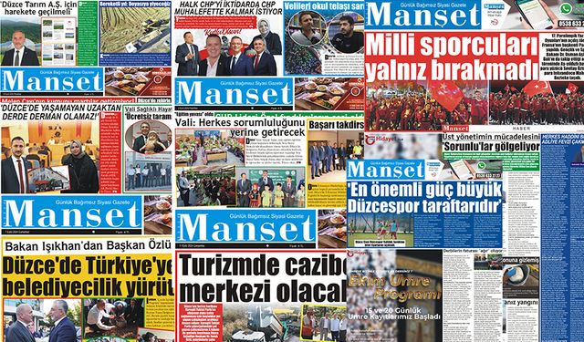 DÜZCE MANŞET GAZETESİ 18 YAŞINDA