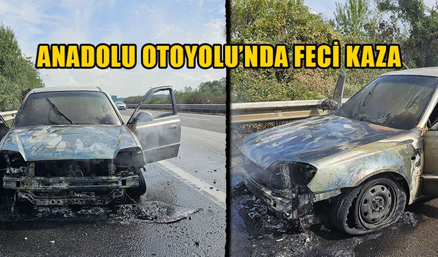 OTOMOBİLDE BÜYÜK ÇAPLI HASAR OLDU