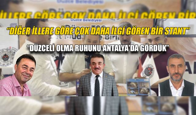 “DÜZCE TURİZMDE VE GASTRONOMİDE GELİŞİP BÜYÜMELİ”