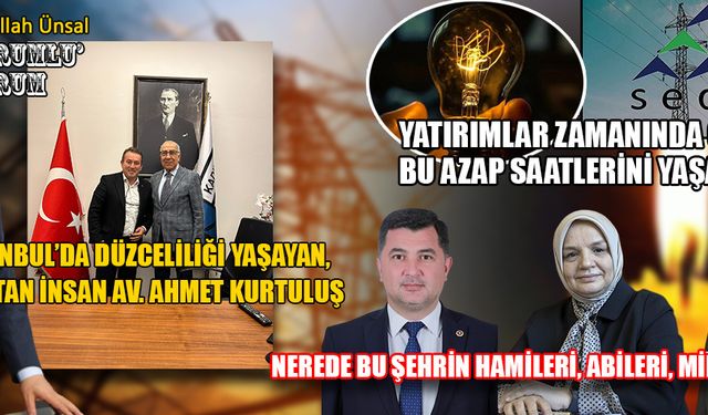 GÜNAH KEÇİSİ SEDAŞ DEĞİL İKTİDAR OLANLARDIR