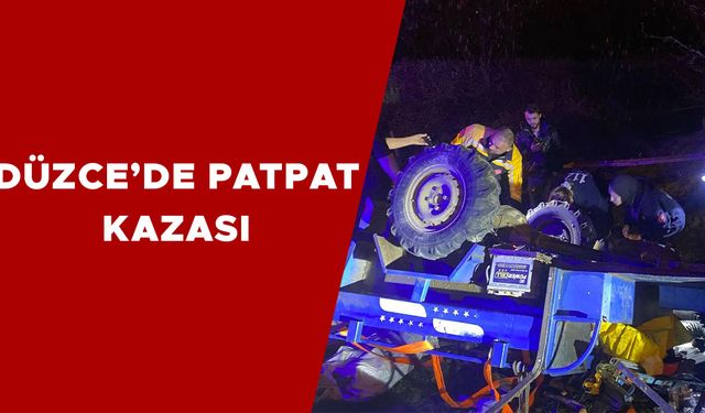 TAKLA ATAN PATPATIN SÜRÜCÜSÜ HAYATINI KAYBETTİ