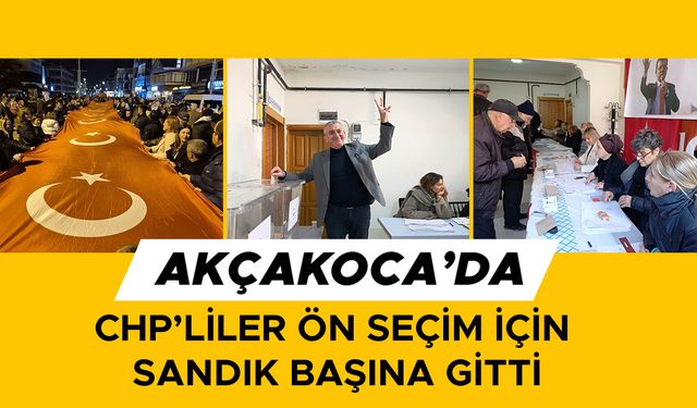DÜZCE KENT MERKEZİNDE CHP’LİLER İMAMOĞLU İÇİN YÜRÜDÜ