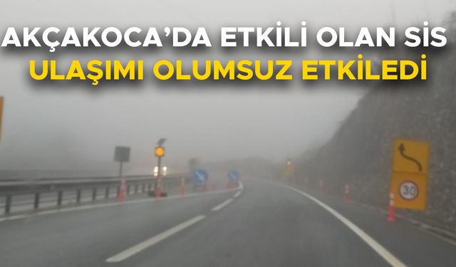 GÖRÜŞ MESAFESİ YER YER 30 METREYE DÜŞTÜ